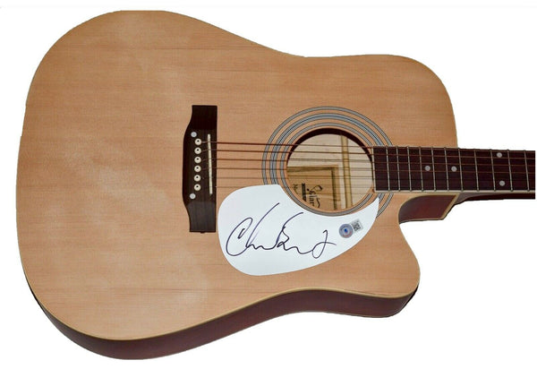 Chad Smith Red Hot Chili Peppers Signed Autographed Acoustic Guitar Beckett COA