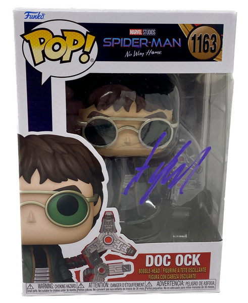 Alfred Molina Signed Funko Pop Doc Ock Spider-Man No Way Home Beckett COA