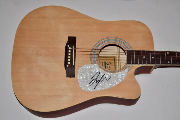 Tyler Hubbard Signed Autograph Acoustic Guitar Florida Georgia Line FGL ACOA COA