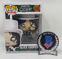 Alice Cooper Signed Autographed Funko Pop Rocks #68 Figure Beckett COA