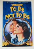 Mel Brooks Signed Autographed TO BE OR NOT TO BE 11x17 Movie Poster Beckett COA