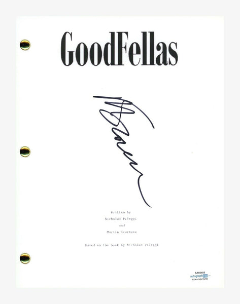 Martin Scorsese Signed Autographed Goodfellas Movie Script Screenplay ...