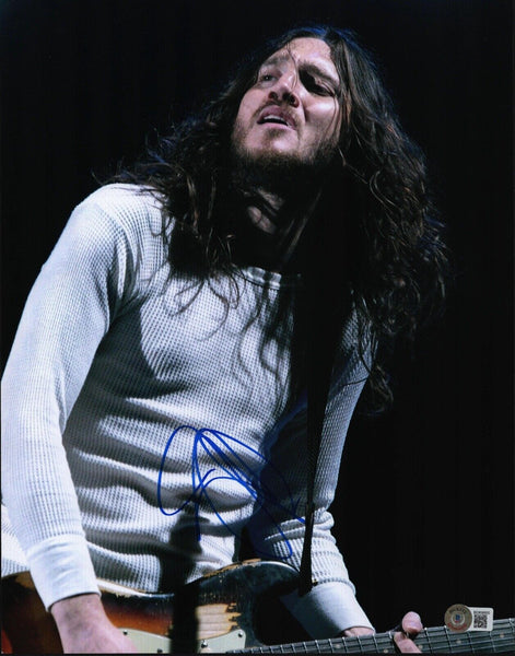 John Frusciante Signed Autographed 11x14 Photo Red Hot Chili Peppers Beckett COA