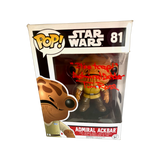 Tim Rose Signed Admiral Ackbar Funko Pop Star Wars It's A Trap Beckett COA