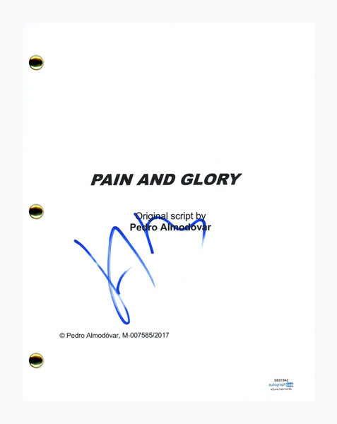 Antonio Banderas Signed Autographed Pain and Glory Script Screenplay ACOA COA