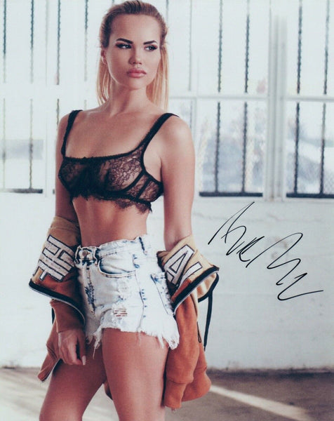 Ine Back Iversen Signed Autographed 8x10 Photo Hot Sexy Model COA