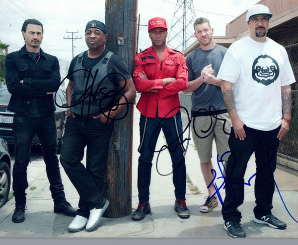 Prophets of Rage Signed Autographed 8x10 Photo by Chuck D Tim Commerford B-Real