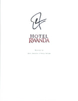 Don Cheadle Signed Autographed HOTEL RWANDA Movie Script COA AB