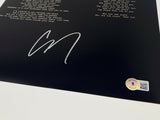 Corey Taylor Signed Stone Sour Through Glass 11x17 Song Lyric Poster Beckett COA