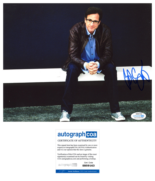 Bob Saget Signed Autograph 8x10 Photo Full House Danny Tanner ACOA COA VD