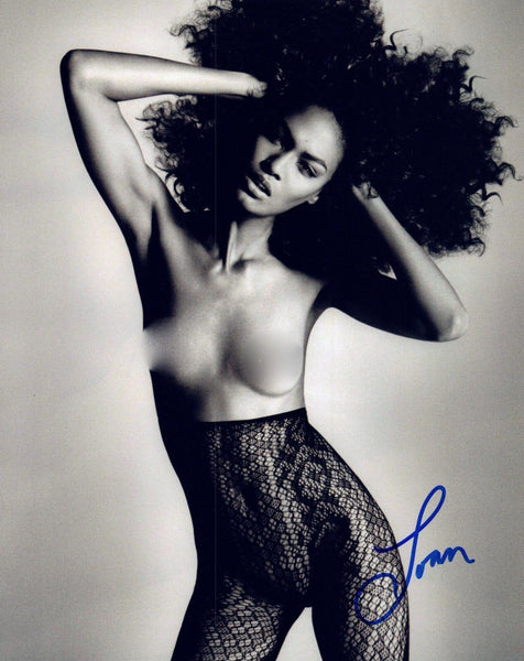 Joan Smalls Signed Autographed 8x10 Photo Hot Sexy Model Nude Topless COA VD