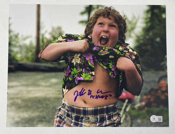 Jeff Cohen Signed Autographed 11x14 Photo The Goonies Chunk Beckett COA