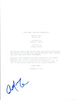 Colm Meaney Signed STAR TREK THE NEXT GENERATION "Data's Day" Script COA