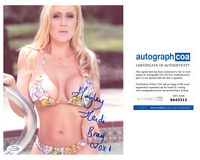 Hayley Heidi Bray Signed Autographed 8x10 Photo Sexy Model ACOA COA