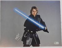 Hayden Christensen Star Wars Signed Autograph 11x14 Photo Anakin Beckett COA