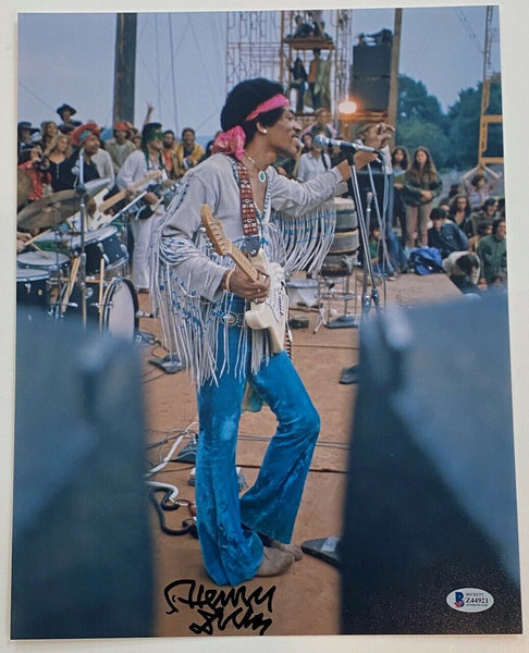 Henry Diltz Signed Autographed 11x14 Photo Jimi Hendrix Photographer Beckett COA