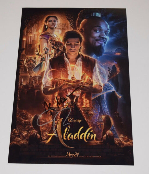 Aladdin 2019 Cast Signed 11x17 Photo Alan Menken Marwan Kenzari Guy Ritchie COA