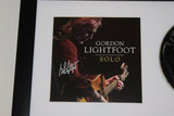 Gordon Lightfoot Signed Autographed Solo Framed CD Display COA