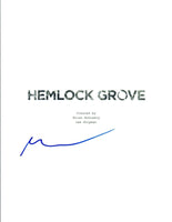 Brian McGreevey Signed Autographed HEMLOCK GROVE Pilot Episode Script COA VD