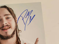 Post Malone Signed Autographed 11x14 Photo Hollywood's Bleeding Beckett BAS COA