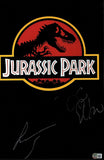 Jeff Goldblum & Laura Dern Signed Jurassic Park 11x17 Movie Poster Beckett COA