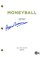 Aaron Sorkin Signed Autograph Moneyball Movie Script Full Screenplay Beckett COA