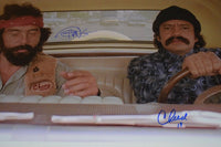 Cheech Marin & Tommy Chong Signed Autographed 12x18 Photo UP IN SMOKE BAS COA