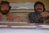 Cheech Marin & Tommy Chong Signed Autographed 12x18 Photo UP IN SMOKE BAS COA