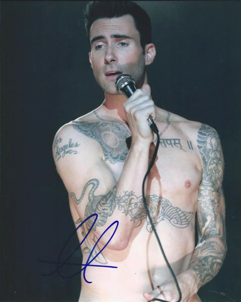 Adam Levine Signed Autographed 8x10 Photo Maroon 5 Lead Singer Sexy Shirtless #5