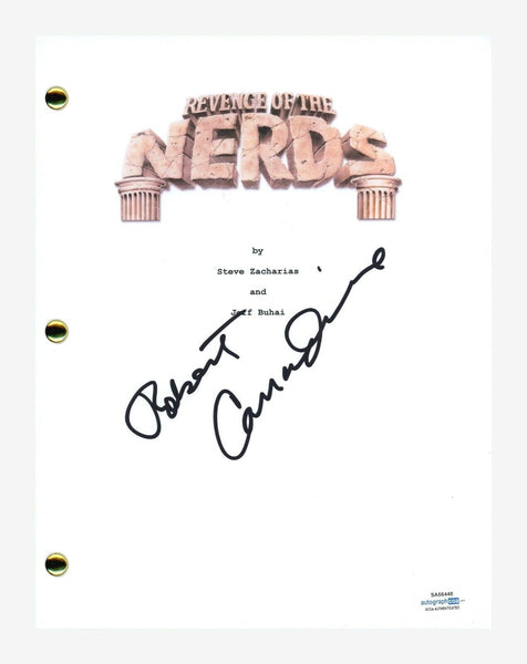 Robert Carradine Signed Autographed Revenge of the Nerds Movie Script ACOA COA