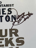 James Burton Signed 11x17 Poster Photo Elvis Presley Guitarist Beckett BAS COA