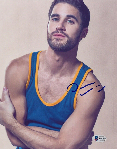 Darren Criss Signed Autograph 8x10 Photo Hollywood Glee Actor Beckett BAS COA