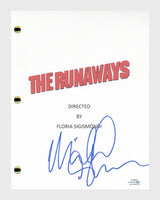 Michael Shannon Signed Autographed The Runaways Movie Script Screenplay ACOA COA