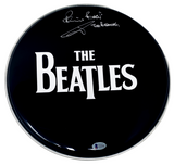 Pete Best Signed Autographed 12" Drumhead The Beatles Drummer Beckett COA
