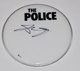 Stewart Copeland Signed Autographed 12" Drumhead The Police Beckett BAS COA