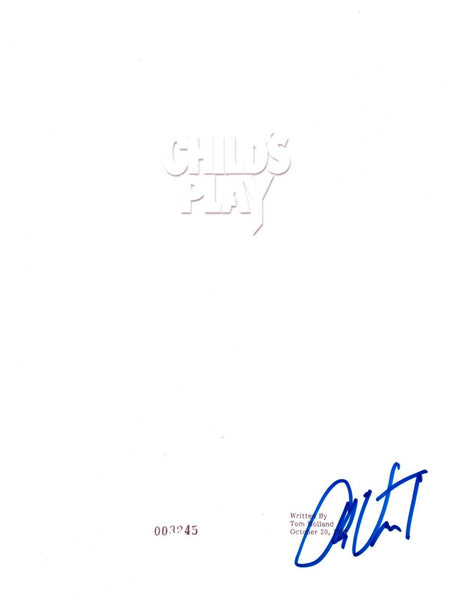 Alex Vincent Signed Autographed CHILD'S PLAY Chucky Full Movie Script COA