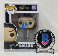Alaqua Cox Signed Autographed Maya Lopez Funko Pop Hawkeye #1213 Beckett COA