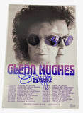 Glenn Hughes Signed Autographed 12x18 Tour Poster Photo Deep Purple Beckett COA