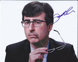 JOHN OLIVER SIGNED AUTOGRAPH 8X10 PHOTO TV HOST LAST WEEK TONIGHT DAILY SHOW #1