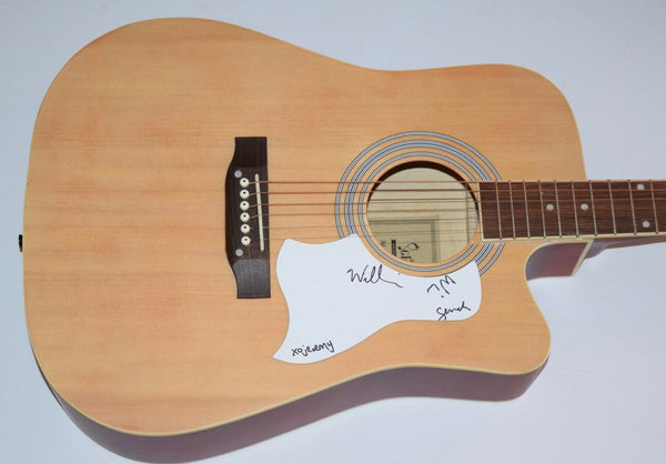 Arcade Fire Band Signed Autographed Acoustic Guitar by 4 Win Butler COA