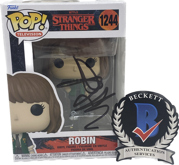 Maya Hawke Signed Autographed Robin Stranger Things Funko Pop 1244 Beckett COA