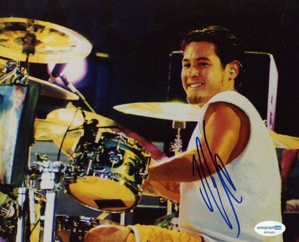 Jose Pasillas Signed Autograph 8x10 Photo Incubus Band Drummer ACOA COA