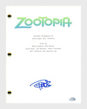 Tommy Chong Signed Autographed ZOOTOPIA Movie Script ACOA COA