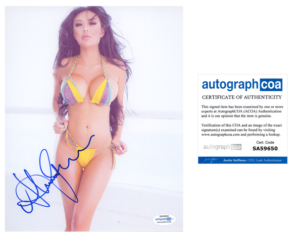 Stacey Shalene Signed Autographed 8x10 Photo Sexy Model ACOA COA