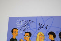 The Big Bang Theory Cast Signed Autographed 11x14 Photo x4 Jim Parsons Cuoco COA