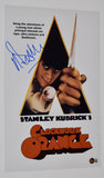 Malcolm McDowell Signed A Clockwork Orange 11x17 Movie Poster Photo Beckett COA