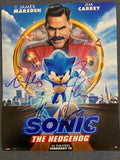 Sonic The Hedgehog Cast Signed 11x14 Photo x3 Jim Carrey Tika Sumpter COA