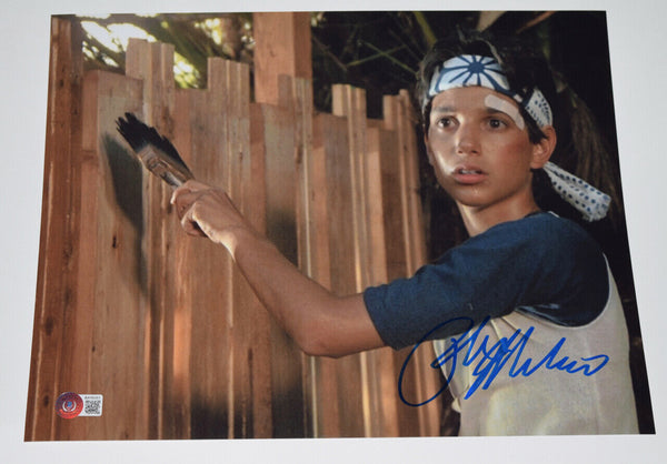 Ralph Macchio Signed Autographed 11x14 Photo The Karate Kid Beckett BAS COA