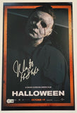 Nick Castle Signed Halloween 2018 11x17 Movie Poster Michael Myers Beckett COA