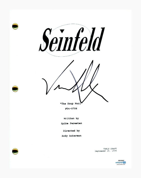 Jason Alexander Signed Autographed Seinfeld The Soup Nazi Script ACOA COA